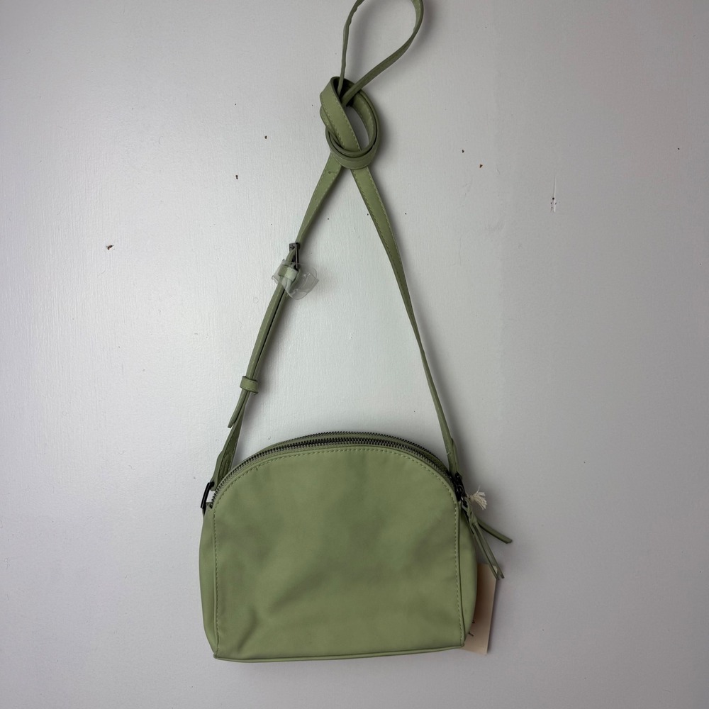 Universal Thread Crossbody Bag Double Zip Green‎ Adjustable Strap Small